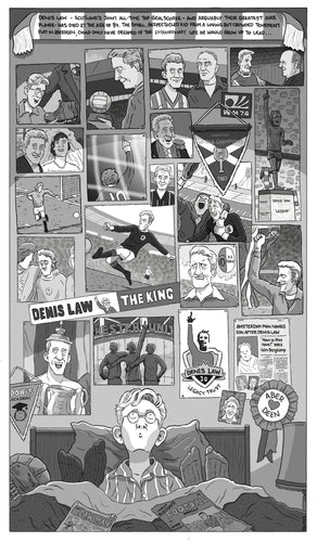 'Denis Law' - Signed A3 Print