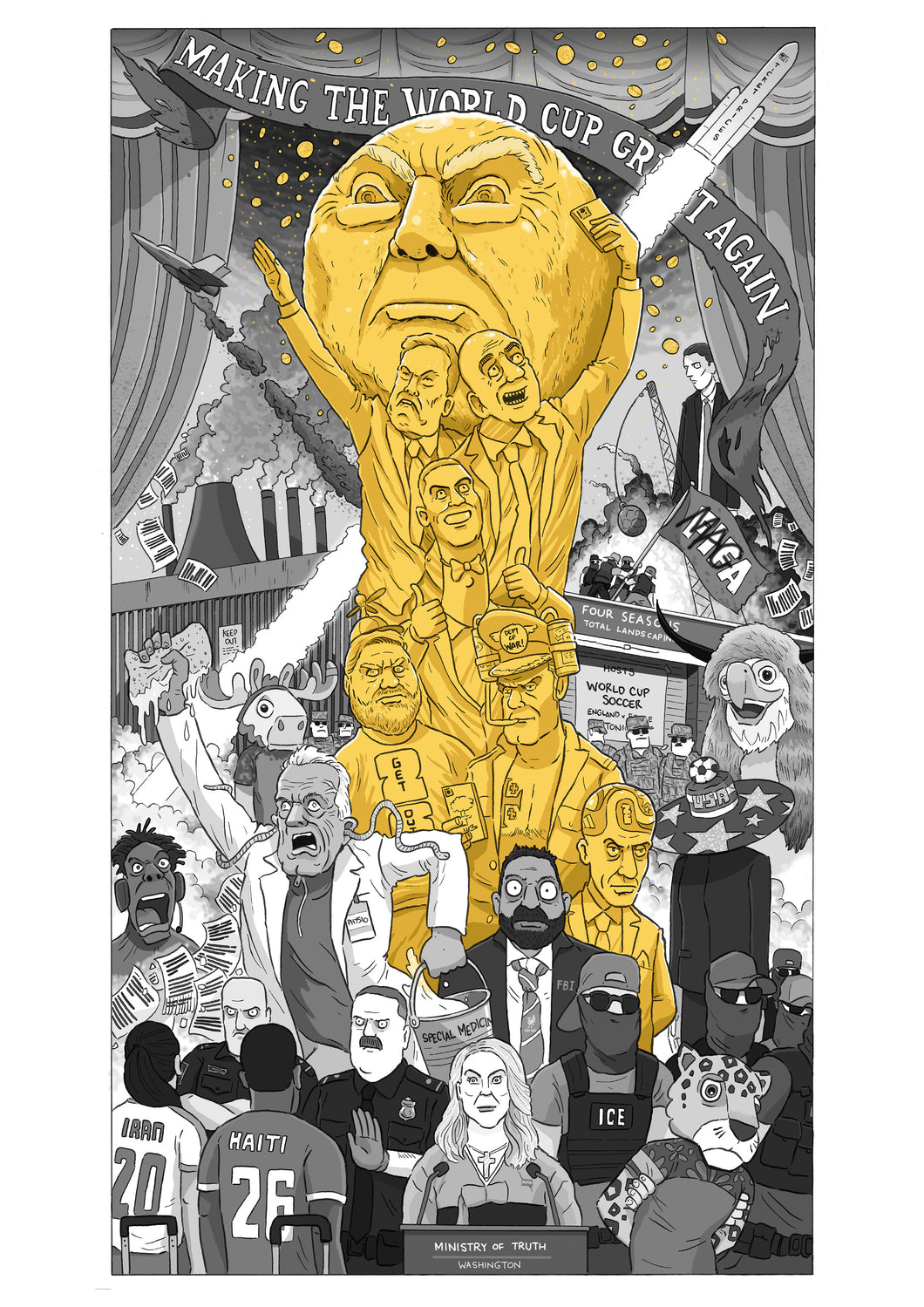 'Making the World Cup Great Again' - Signed A3 print