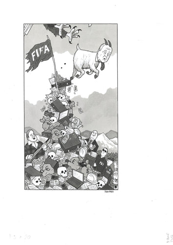 'Blatter Goat' Original artwork