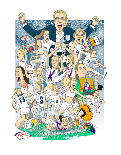 'The Lionesses 2022' - Limited edition signed A4 Print
