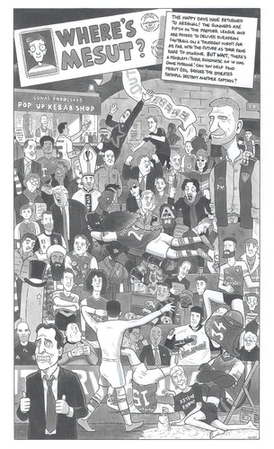 'Where's Mesut' Signed A4 Print